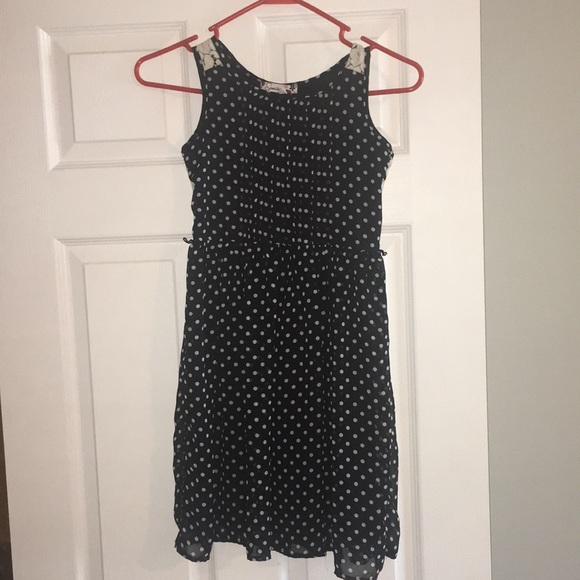 Speechless Dresses | Girls Black And White Polka Dot Dress Size 10 | Poshmark